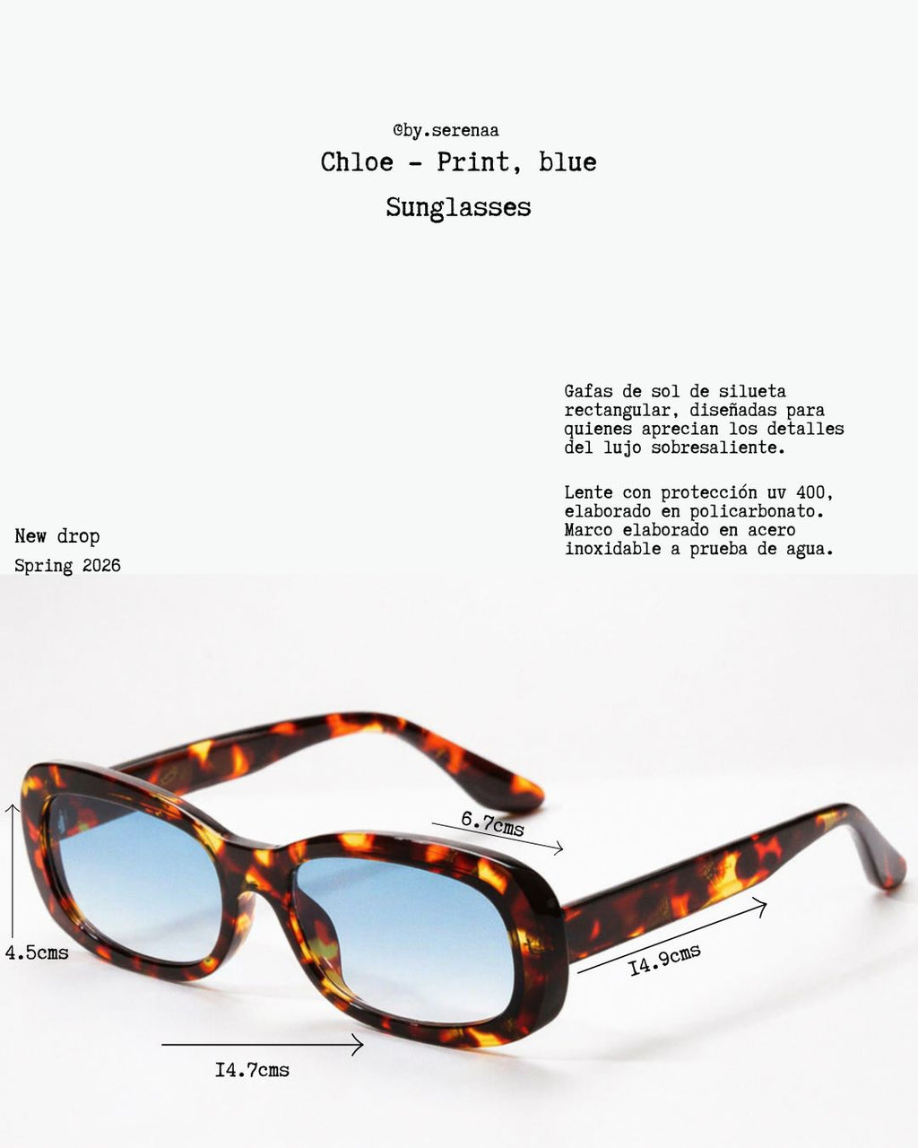 Gafas de sol Chloe print blue