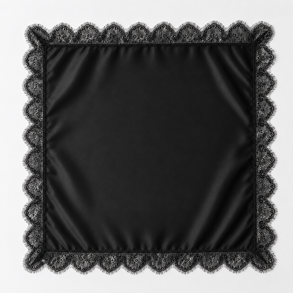 Pañoleta Minimal Negro 70x70cms