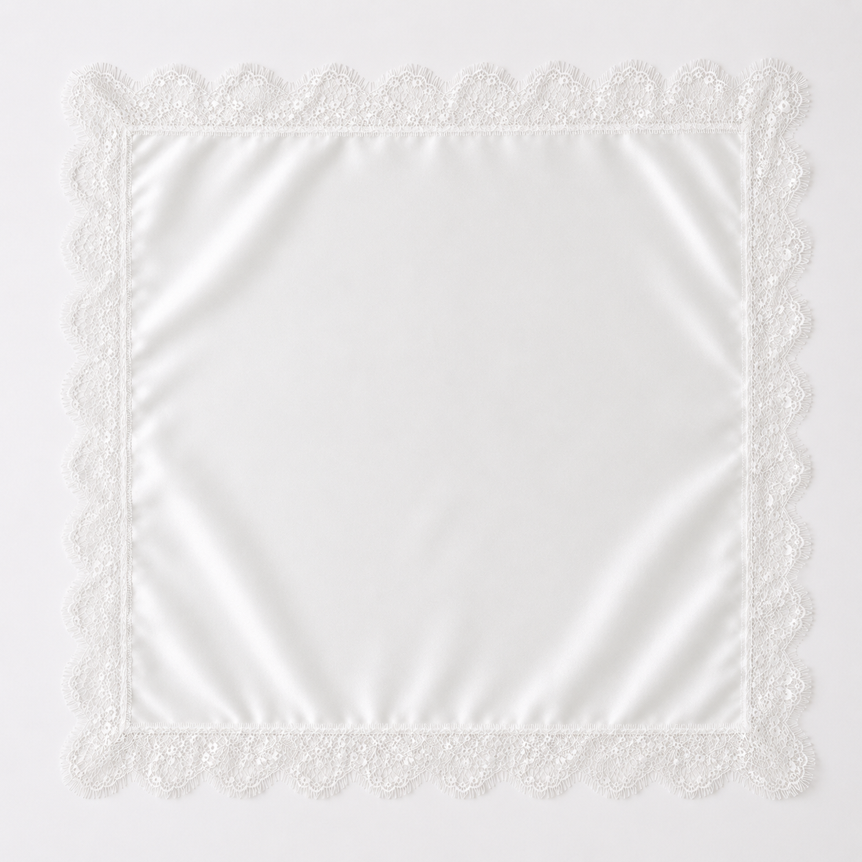 Pañoleta Minimal Blanca 70x70cms