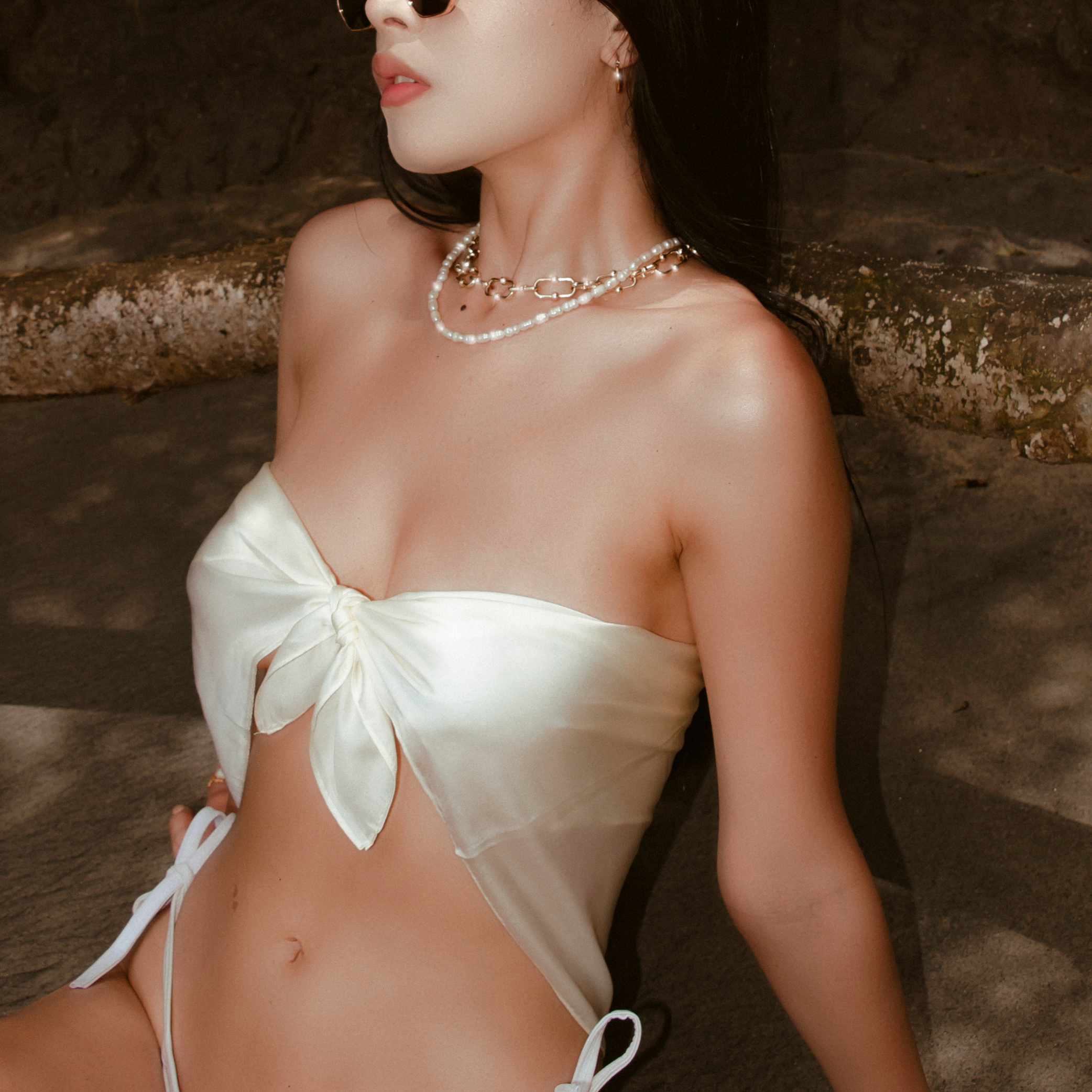 Pañoleta de Seda Perla