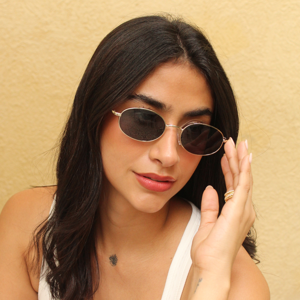 Gafas de sol Oval Silver