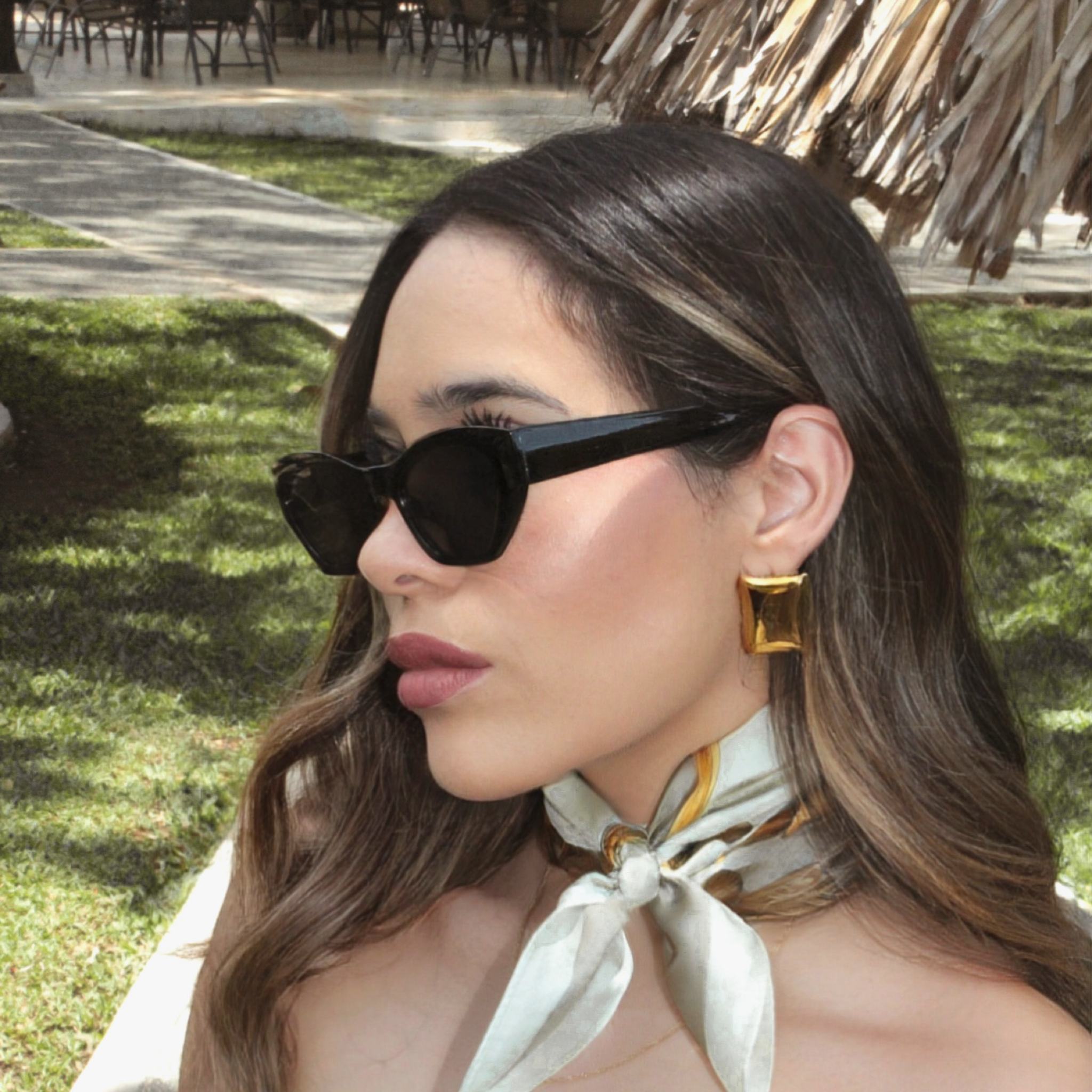 Gafas de Sol Asimetric Negro