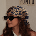 Pañoleta de seda Animal Navy