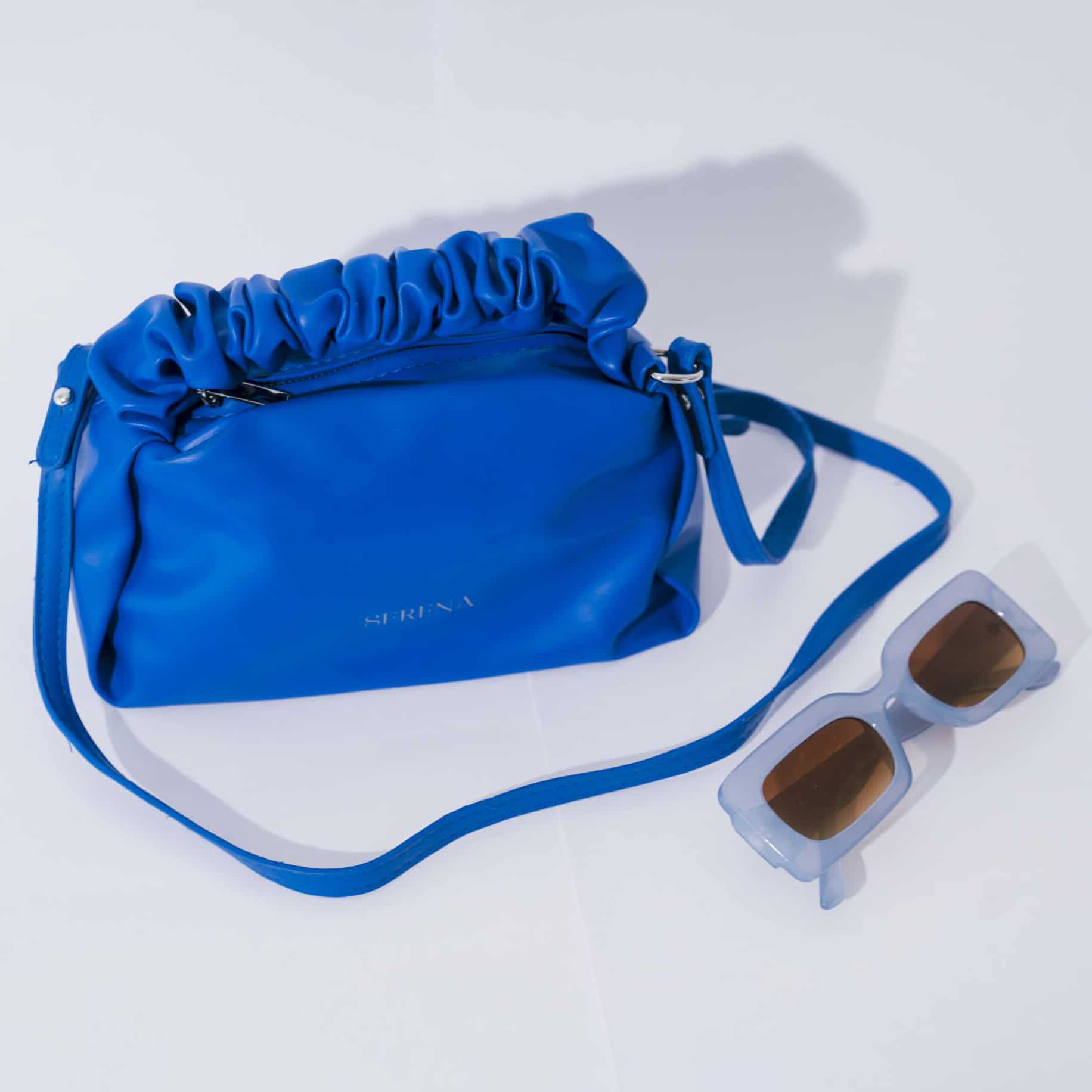 Bolso de Cuero Vegano Ame Azul By Serena