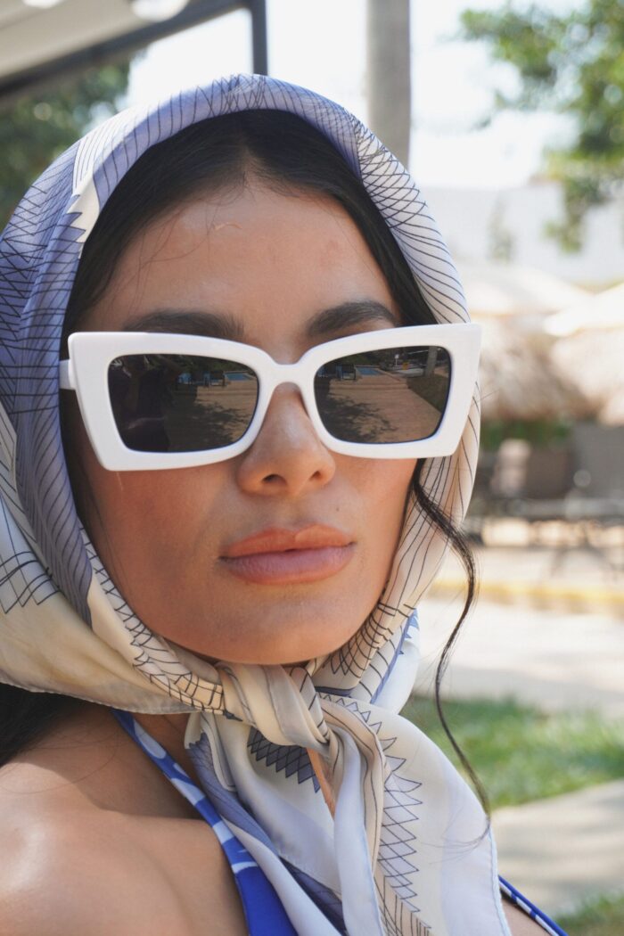 Gafas de sol vintage cat blanco jpg3
