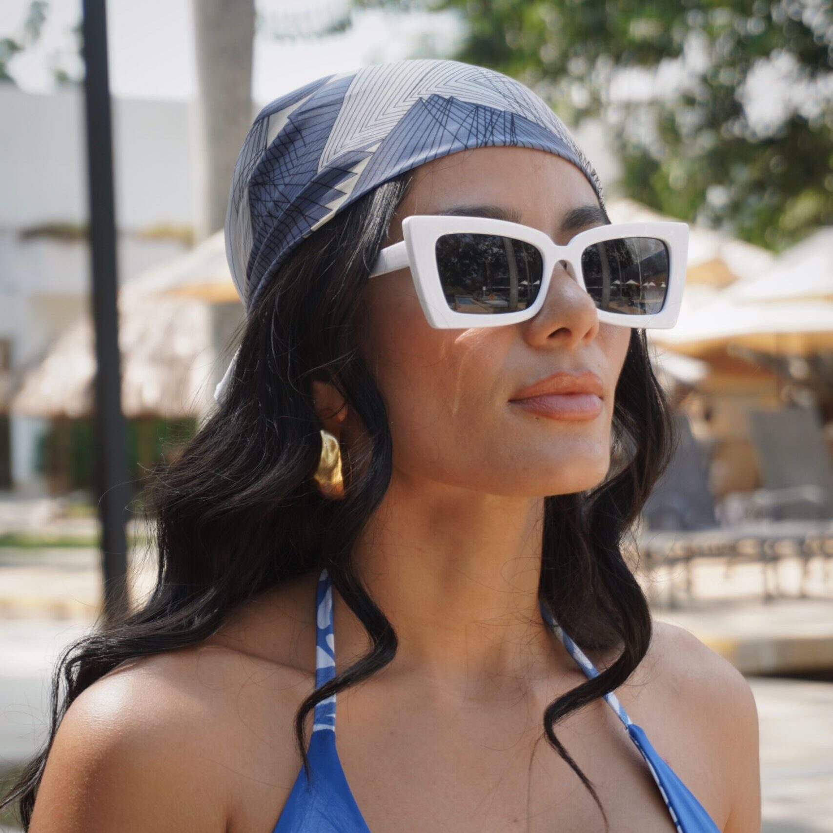 Gafas de sol vintage cat blanco jpg4